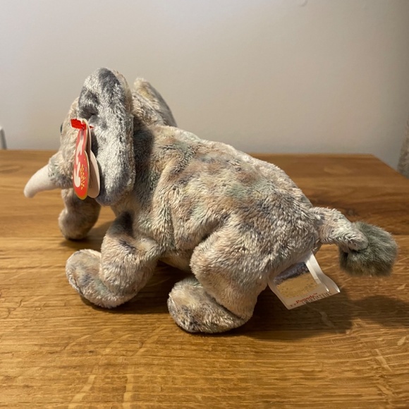 Ty Beanie Babies Pounds Elephant Multicoloured Gray 2002 – New Tag On VINTAGE - Picture 8 of 8